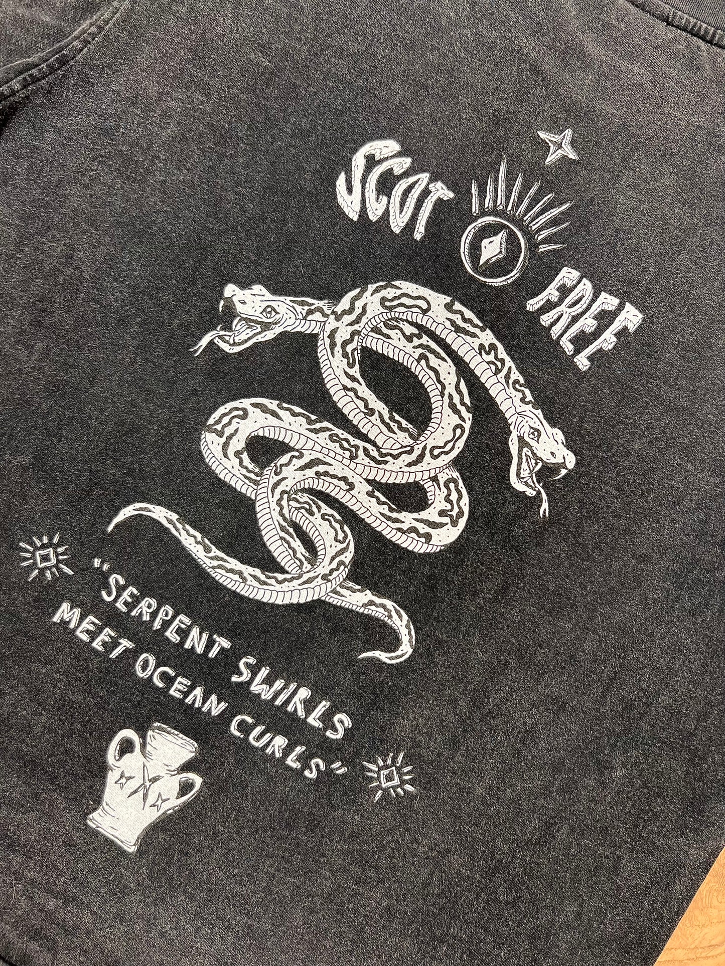 Serpent Swirls Black Limited Edition Tee